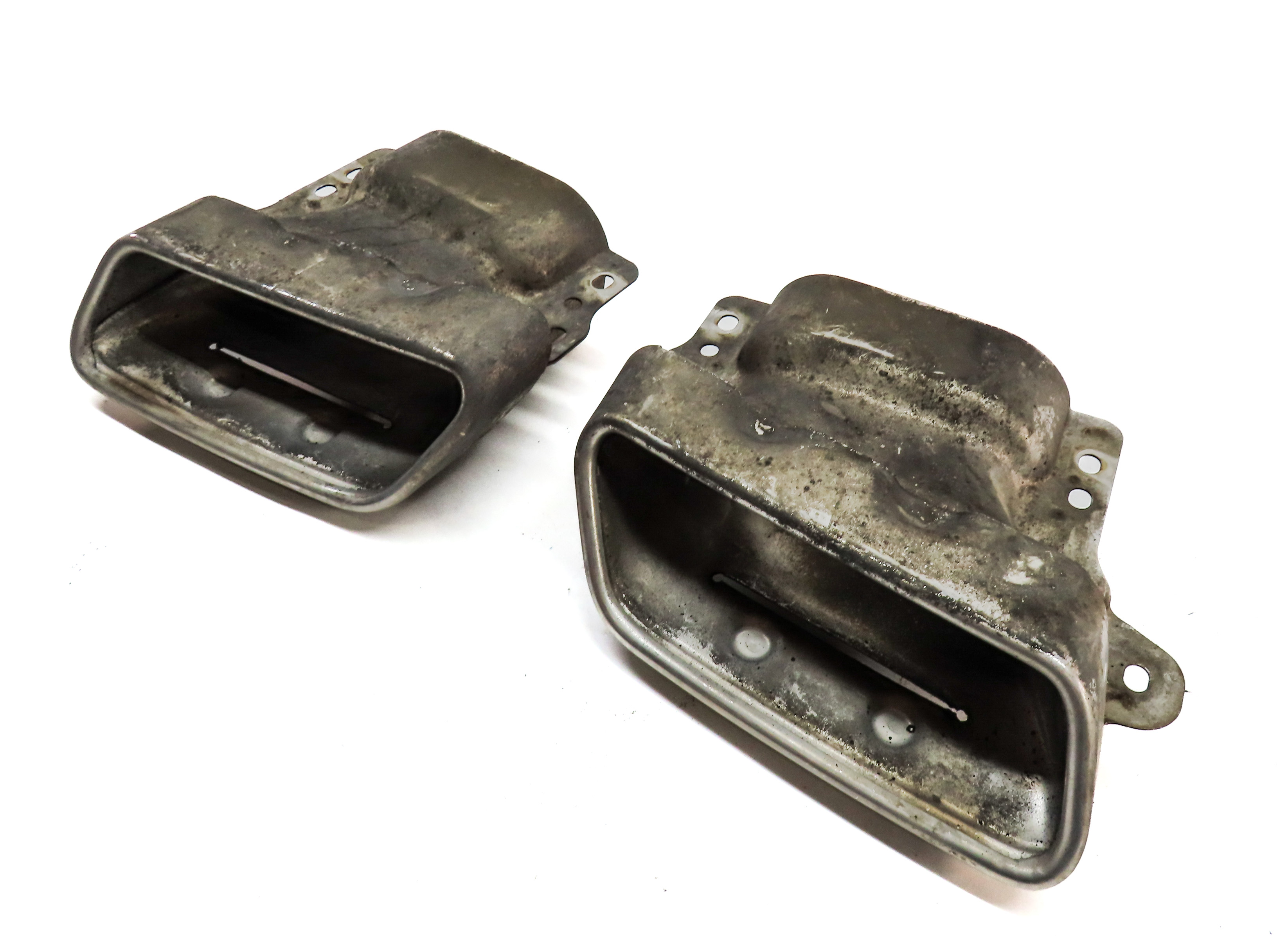 07-12 MERCEDES GL (X164) 3.0L DIESEL REAR LEFT & RIGHT MUFFLER EXHAUST TIP SET 2 — exact item pictured